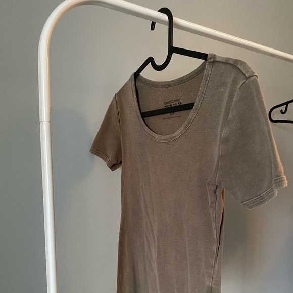 BROWN CROPPED T-SHIRT: From Garage - Picture 3 of 4